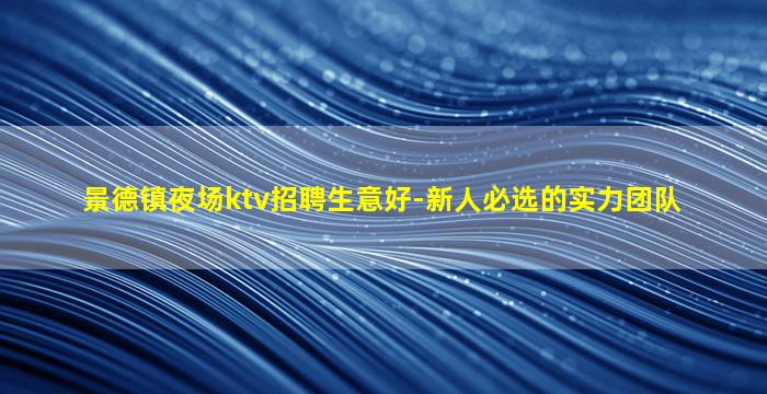 景德镇夜场ktv招聘生意好-新人必选的实力团队